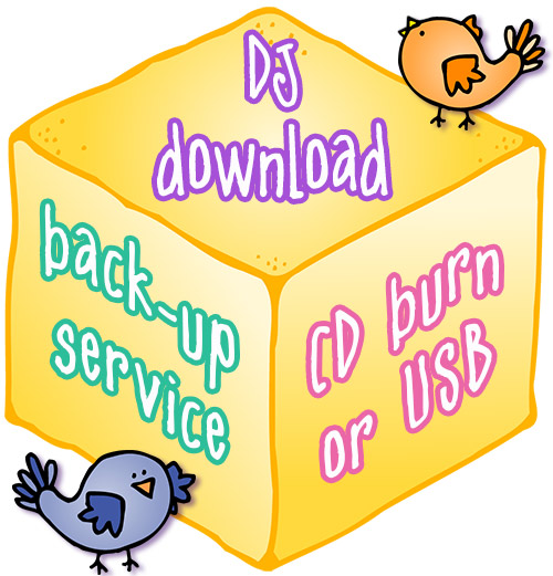 DJ Inker's download back-up service - CD burn or USB flash drive