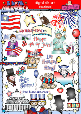 I Love America Clip Art Download