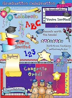 Graduation Celebration Clip Art and Printables Download
