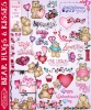Bear Hugs and Kisses - cute Valentine clip art by DJ Inkers