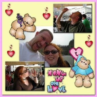 Bear Hugs and Kisses - Valentine Clip Art Download