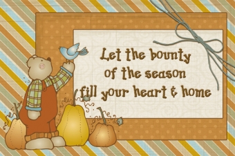 Bounty Full - Autumn Clip Art and Digital Crafting Download