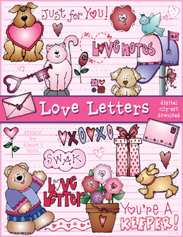 Love Letters - Valentine Clip Art Download