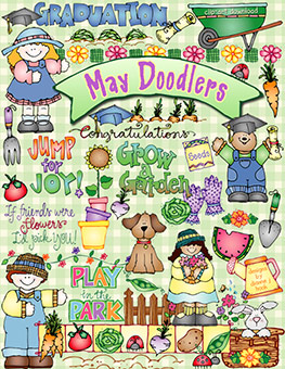 May Doodlers Clip Art Download