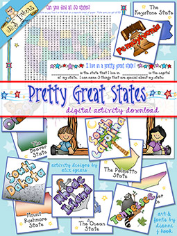 Pretty Great States - USA Memory and Activity Download