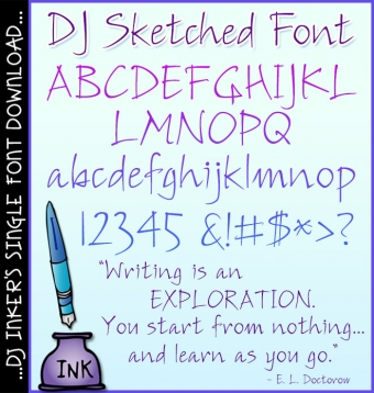 DJ Sketched Font Download