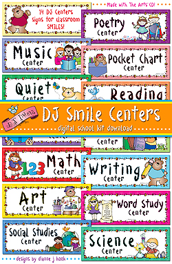 DJ Smile Centers Printables Download
