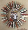 Thanksgiving crafting pilgrim wreath made with November Doodlers clip art by DJ Inkers