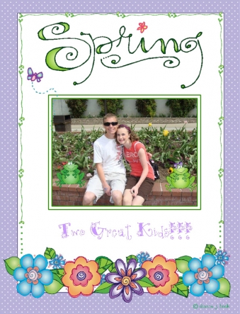April Whimzee - Spring Clip Art, Borders and Backgrounds