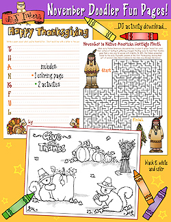 November Doodler Fun Pages Download