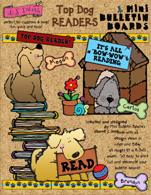 Top Dog Readers Printable Bulletin Board
