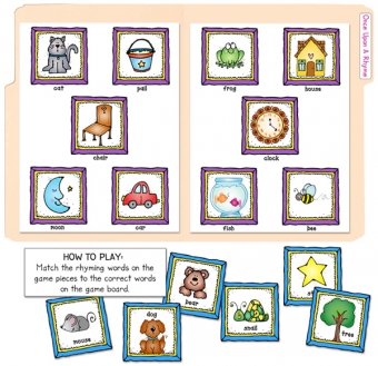 A matching game for teaching rhymes by DJ Inkers