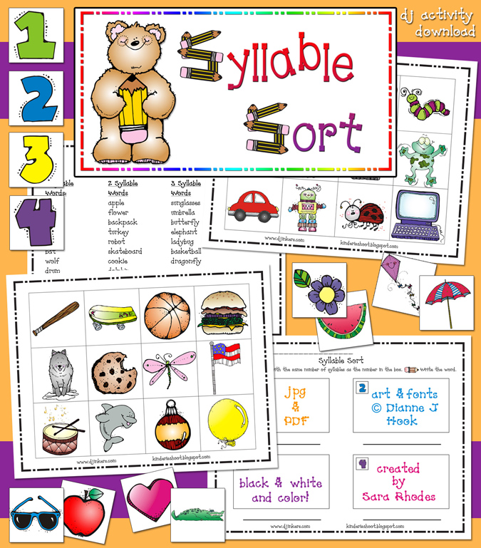Syllable Sort Activity Download