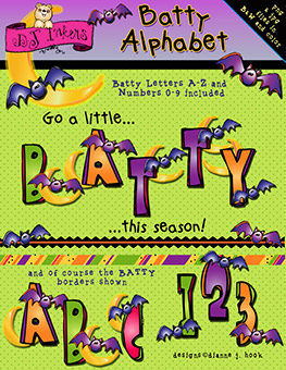 Batty Clip Art Alphabet Download