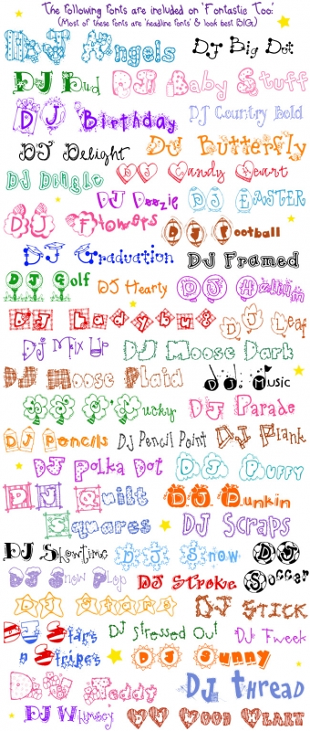 Font-astic 2 - DJ Inkers Font Collection Download