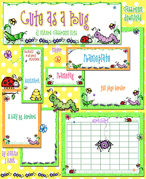 Cute as a Bug Classroom Kit Download