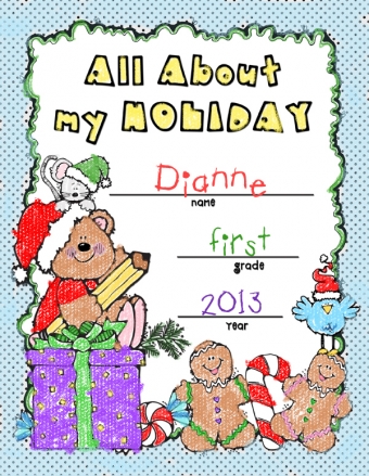 All About My Holiday - Printable Keepsake Journal for Kids and Christmas