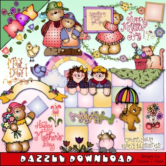 Dazzle Daze Clip Art Collection - 12 Month Bundle
