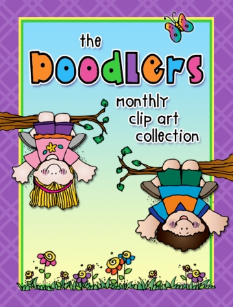 Doodlers Clip Art - Complete 12 Month Collection