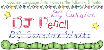 Language Arts - Classroom Kid Doodles Clip Art Download