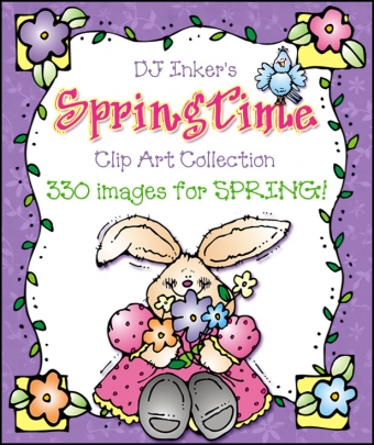 Springtime Clip Art Bundle - 5 Download Collection