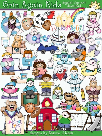 Grins and Giggles Clip Art Download Collection