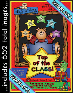 Top Of The Class - School Teacher Clip Art Collection