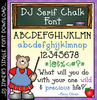 DJ Serif Chalk Font Download