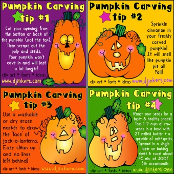 Spook-tacular Smiles Halloween Clip Art - 5 Download Bundle