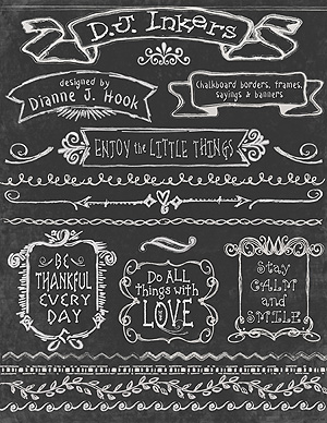Chalk Borders, Banners and Frames Clip Art Download