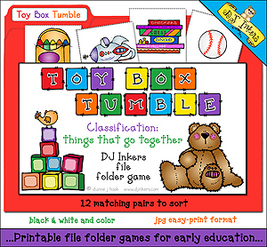 Toy Box Tumble File Folder Game Download
