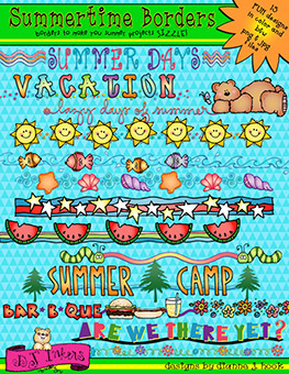 Summer Borders Clip Art Download