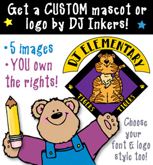 Custom Logo or Mascot Clip Art Package by DJ Inkers