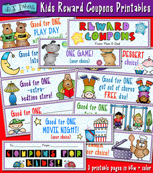 Kids Reward Coupons Printable Download