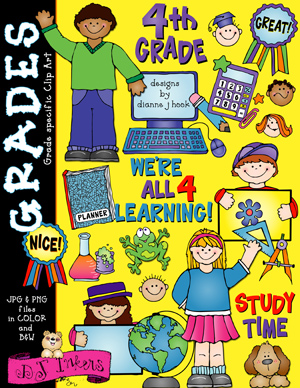 Cute Fourth Grade Clip Art Download