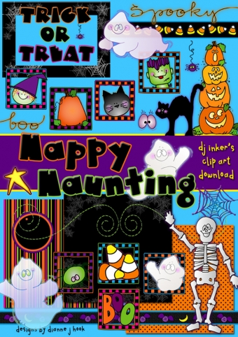 Happy Haunting - Halloween Clip Art Download