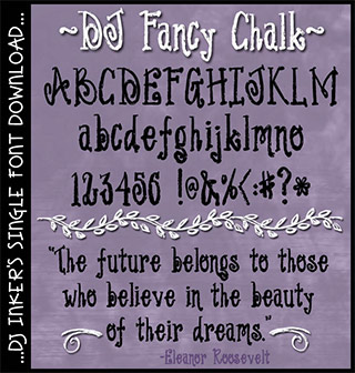 DJ Fancy Chalk Font Download