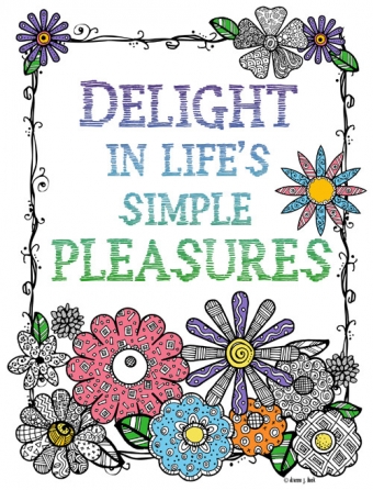 Delight in life's simple pleasures, with flower clip art by DJ Inkers