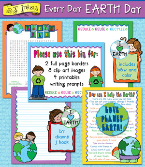 Every Day Earth Day - Clip Art and Learning Activities Download
