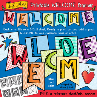 Welcome Banner Printable Download
