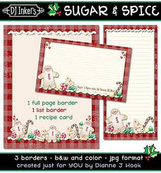 Sugar and Spice Holiday Printables