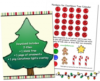 Crafty Christmas Tree-O Printable Download