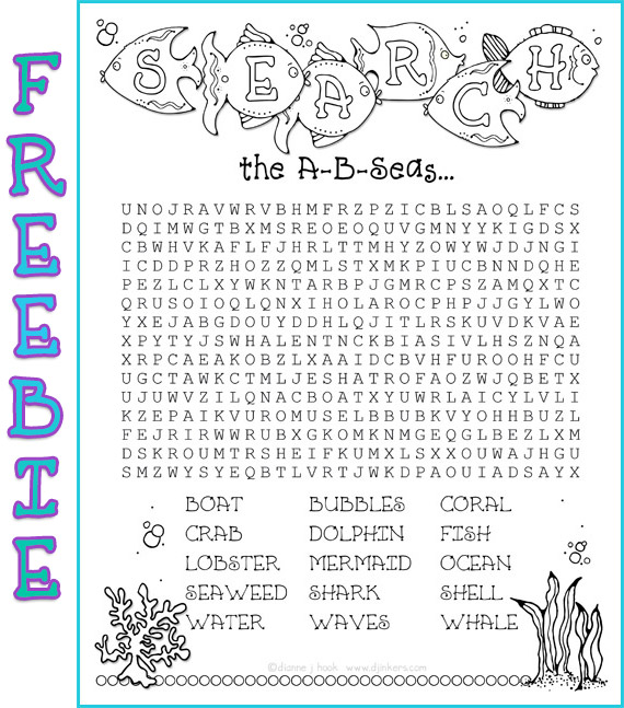 Search the A-B-Seas Printable FREEBIE