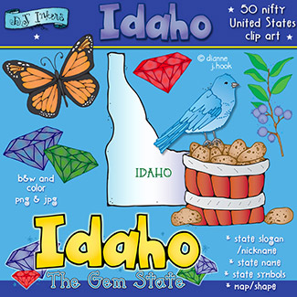 Idaho USA Clip Art Download