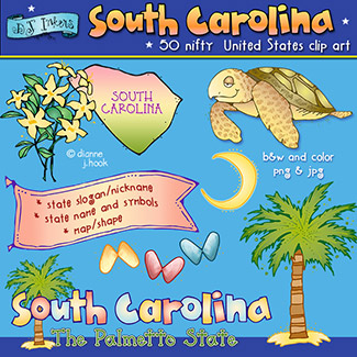 South Carolina USA Clip Art Download