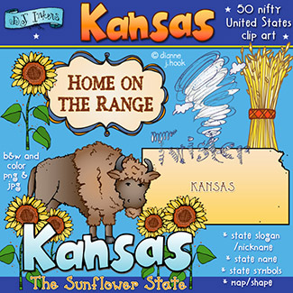 Kansas USA Clip Art Download