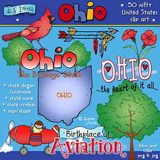 Ohio USA Clip Art Download
