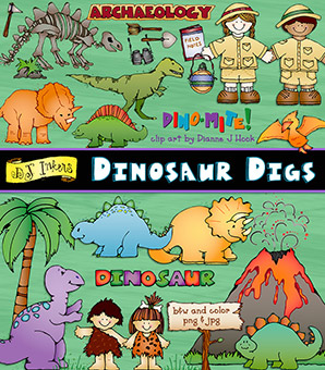 Dinosaur Digs Clip Art Download