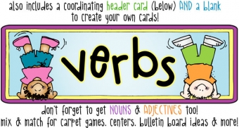 Verbs Flash Cards vol. 2 - Sentence Building, Parts of Speech