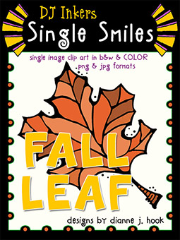 Fall Leaf - Single Smiles Clip Art Image